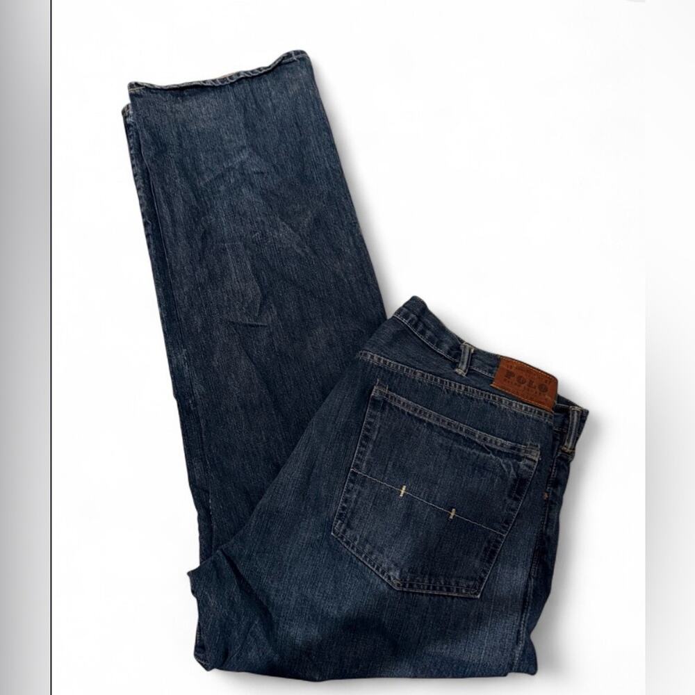 Polo Ralph Lauren 44T/36 Men’s Y2K Dark Wash Straight Leg Jeans RL Logo